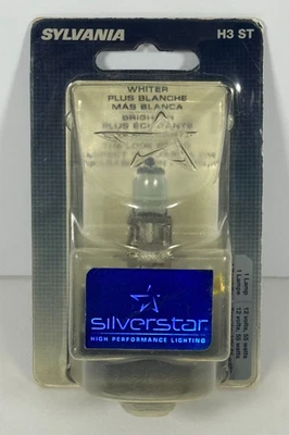 SYLVANIA SilverStar H3 ST 12V 55W Faro Halógeno Bombilla Única (1) - NUEVO/SELLADO Foto 1 de 4