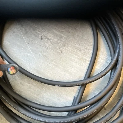Van Damme Black Series MULTICORE Tour / Concert Grade Speaker Cable 4 X 2.5mm.  - Image 1 of 2