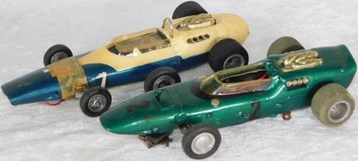 De colección 2 Lotus Hecho en Casa Rojo 1/24 Slot Cars Racer Model Kit Foto 1 de 4