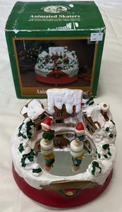 Animated Skaters Animated North Pole Productions TESTED WORKS VINTAGE - Foto 1 di 6