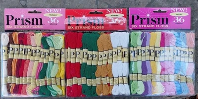 Prism 6 Strand Cotton Floss  needlepoint cross stitch crafts 3x36 skeins - Image 1 of 4