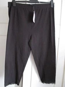 YOURS BLACK LACE TRIM LEGGINGS SIZE 22 BNWT - Picture 1 of 4