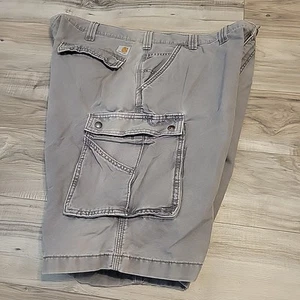 CARHARTT Cargo Shorts Mens Gray Relaxed Fit Grunge Outdoor Snap Pockets - Bild 1 von 11
