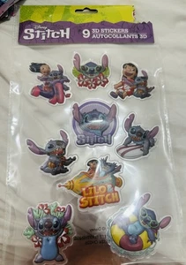 Disney Stich 9 3 D Aufkleber Bildung Lernerfahrung - Bild 1 von 2