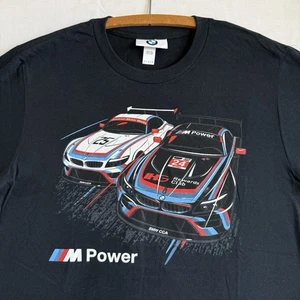 BMW M Power T Shirt Sz Medium Black Motorsport Race Car Racing Tee Official M3 - Picture 1 of 9