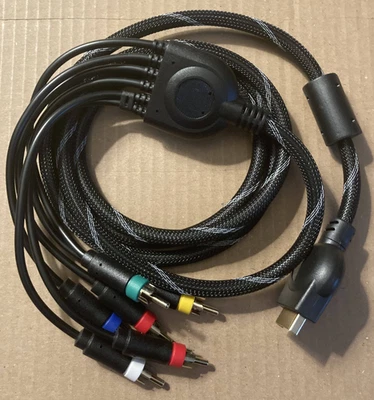 Cabo componente console Sony PS2, PS3 (YPbPr) - Imagem 1 de 4