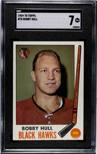 1969-70 Topps - Bobby Hull #70 - Set Break No PSA SGC 7 Undergraded - Picture 1 of 3