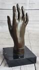 Captivating Salvador Dali Inspired Bronze Sculpture: Woman`s Helping Hand Gift
