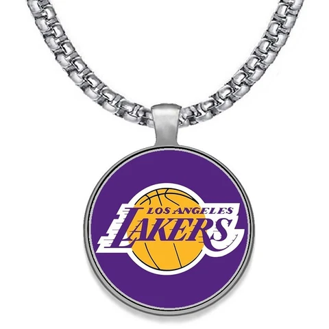 LARGE 24" Los Angeles LA Lakers NECKLACE STAINLESS STEEL CHAIN FREE SHIP' D30 Cover