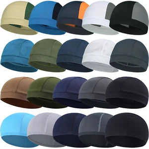 Skull Caps for Men Women Summer Beanie Hats Breathable Cycling Helmet Liner Hats - Picture 1 of 94