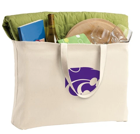 Kansas State Canvas Tote K-State Reusable ShopperMOTHER'S DAY GIFT Cover