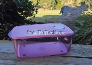 TUPPERWARE ROCK N SERVE HEAT N EAT RECTANGLE 3.5L PINK MICROWAVE - Picture 1 of 3