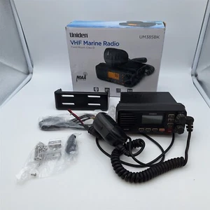 Uniden UM385BK 25W Fixed Mount Marine VHF Radio - Black - Zdjęcie 1 z 14