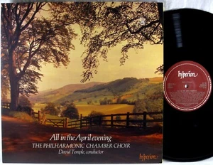 HYPERION 1983 UK All in the April Evening DAVID TEMPLE A-66064 EX - Imagen 1 de 3