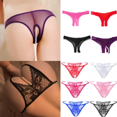 Damen String Tangas Slips mit Perlenketten slip Dessous G-string Hösch § - Bild 1 von 4