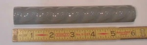 1 pc. Glossy Dark Gray Ceramic Sizzle Liner Rope Tiles 3/4" X 6" American Olean  - Picture 1 of 10