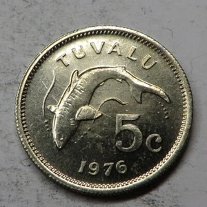 Tuvalu 5 Cents 1976 Copper-Nickel KM#3 UNC - Picture 1 of 2