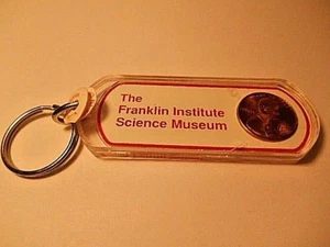 RARE ENCASED 1995 D PENNY THE FRANKLIN INSTITUTE SCIENCE MUSEUM KEY CHAIN - Picture 1 of 6
