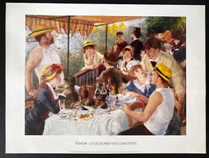 Renoir, Le Déjeuner Des Canotiers, 23.5"x31.5" Art Print Rare Version - Picture 1 of 3