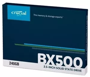 Crucial 240Gb 2.5 SATA SSD Drive HDD CT240BX500SSD1 BX500 240G*BRAND NEW IN BOX* - Picture 1 of 1