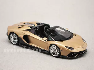LAMBORGHINI AVENTADOR ULTIMAE ROADSTER bronze, miniature 1/43e LOOKSMART LS532E - Foto 1 di 2