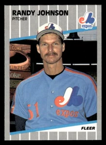 Fleer Randy Johnson 1989 #381 Montreal Expos béisbol excelente estado - Imagen 1 de 2