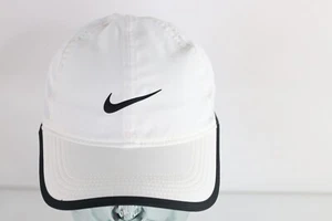 De colección Nike Featherlight Travis Scott Mini Swoosh Sombrero Ventilado Gorra Blanco Poliéster - Imagen 1 de 11