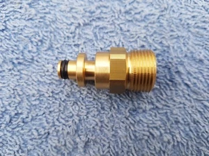 PRESSURE WASHER KARCHER 10MM MALE C CLIP COMPATIBLE CONVERTER ADAPTER X 22M MALE - Picture 1 of 9