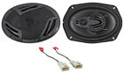 Rockville 6x9" Front Factory Speaker Replacement Kit For 2002-2006 Toyota Camry