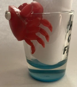 Hangin out in Florida Shot Glass With Large Red Crab - Picture 1 of 4