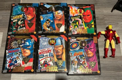 Toy Biz Marvel Comics Famous Cover AVENGERS Lot SET Thor, Daredevil, iron man - Image 1 of 4