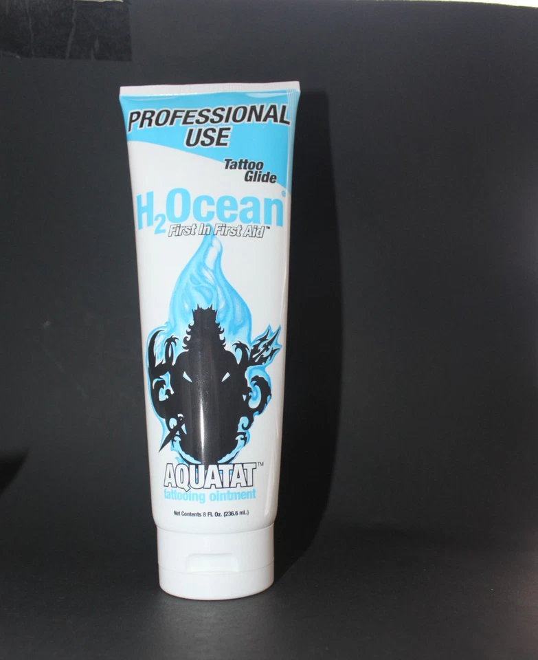 10 件装 H2Ocean Aquatat Aquaphor 纹身护理软膏 8 盎司有效期至 11/22 — 第 1/1 张图片