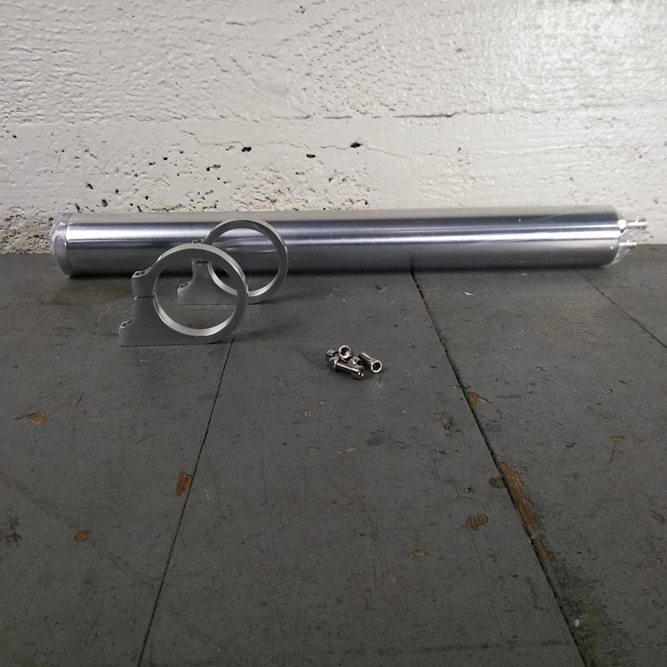 1955-59 Chevy Truck 13" Billet Radiador de Alumínio Overflow Puke Tank powr-pak C/K - Imagem 1 de 4