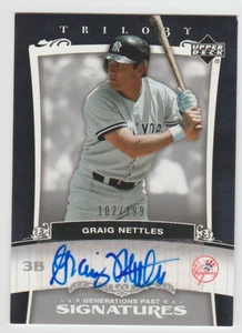 Graig Nettles 2005 Upper Deck Trilogy Generations Past Autograph /199 SP AUTO - Picture 1 of 2