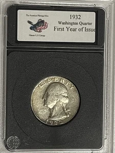 1932 P Washington Silver Quarter First Year of Issue American Heritage Mint - Picture 1 of 6