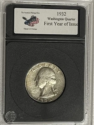 1932 P Washington Silver Quarter First Year of Issue American Heritage Mint - Image 1 of 4