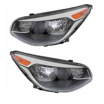 For 14-19 Soul Standard Halogen Headlight Headlamp Head Light with Bulb SET PAIR Foto 1 de 4