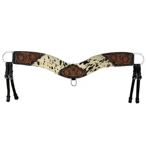Showman Floral & Cowhide Western Tripping Collar - Picture 1 of 2