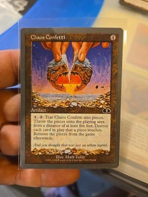 MTG Unglued Chaos Confetti Never Played Check Pics - Image 1 of 4