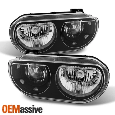 Faros de repuesto negros para Dodge Challenger 2008-2014 L + R Foto 1 de 4