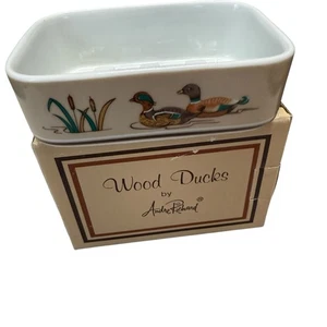 Jabonera de cerámica Wood Ducks de Andre Richmond Duck en caja de colección Japón - Imagen 1 de 8