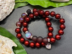 2St. Armband Miracle Beads Gr. S Acryl Strass Magic Beads #1042-5 - Bild 1 von 2