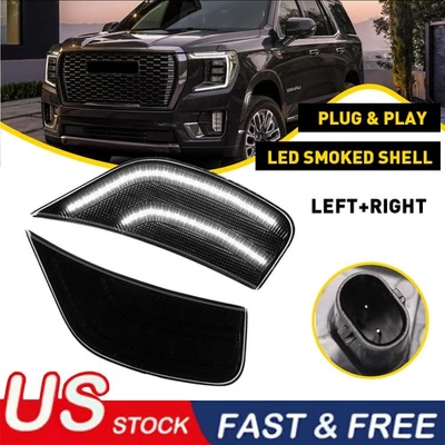 LED 侧标记灯适用于凯迪拉克凯雷德雪佛兰郊区 GMC 育空 2021 - 2023 — 第 1/4 张图片