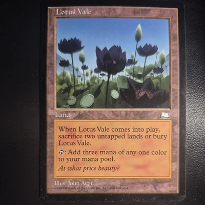 Lotus Vale, Weatherlight Magic the Gathering MTG  - Image 1 of 4