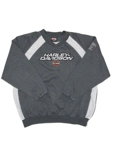 Harley Davidson Vintage Sweatshirt Grey Men Size S - Picture 1 of 3