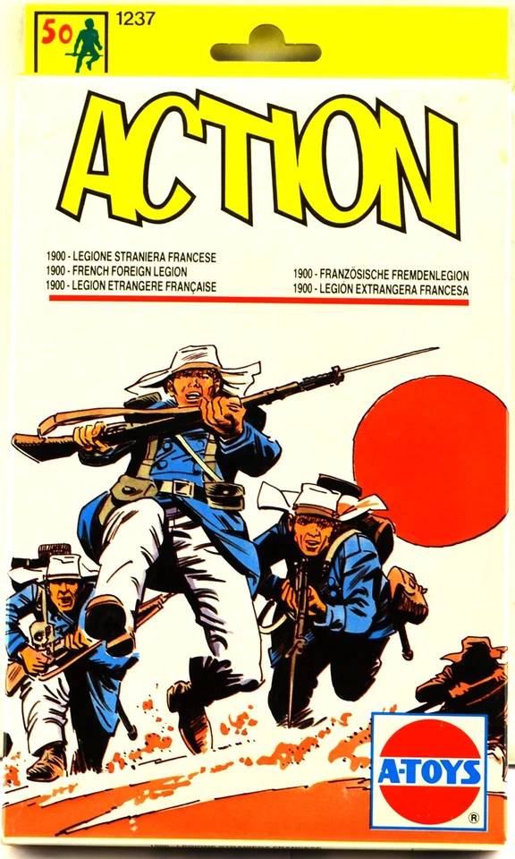 ESCI ERTL # 1237 - 1/72 scale 1900 French Foreign Legion - mint boxed set