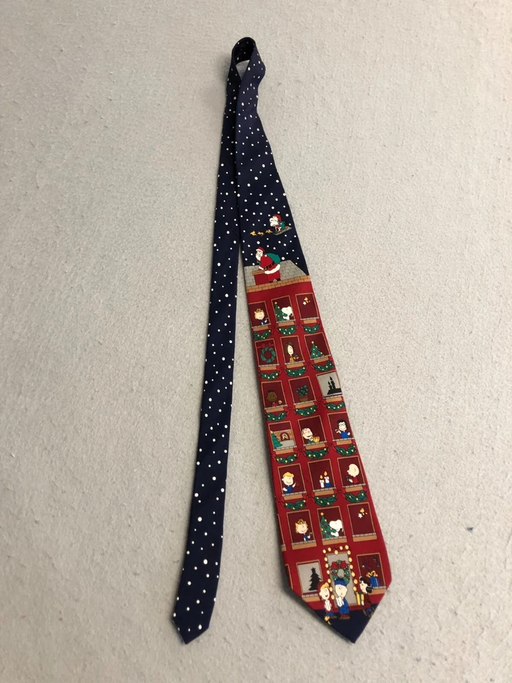 Corbata Cacahuetes OSFA Vacaciones de Navidad Charlie Brown Snoopy Santa Divertido Negocios Foto 1 de 1
