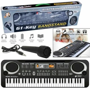 TASTIERA MUSICALE 61 TASTI PIANOLA PIANOFORTE DIGITALE ELETTRONICO PER BAMBINI - Imagen 1 de 15