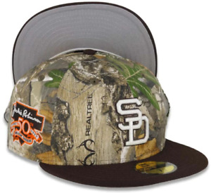 San Diego Padres New Era MLB 59FIFTY Fitted Cap Hat Real Tree Edge Camo 7 3/8