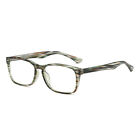 Lunettes de lecture bifocales personnalisées grain bois rectangle lunettes personnalisées C